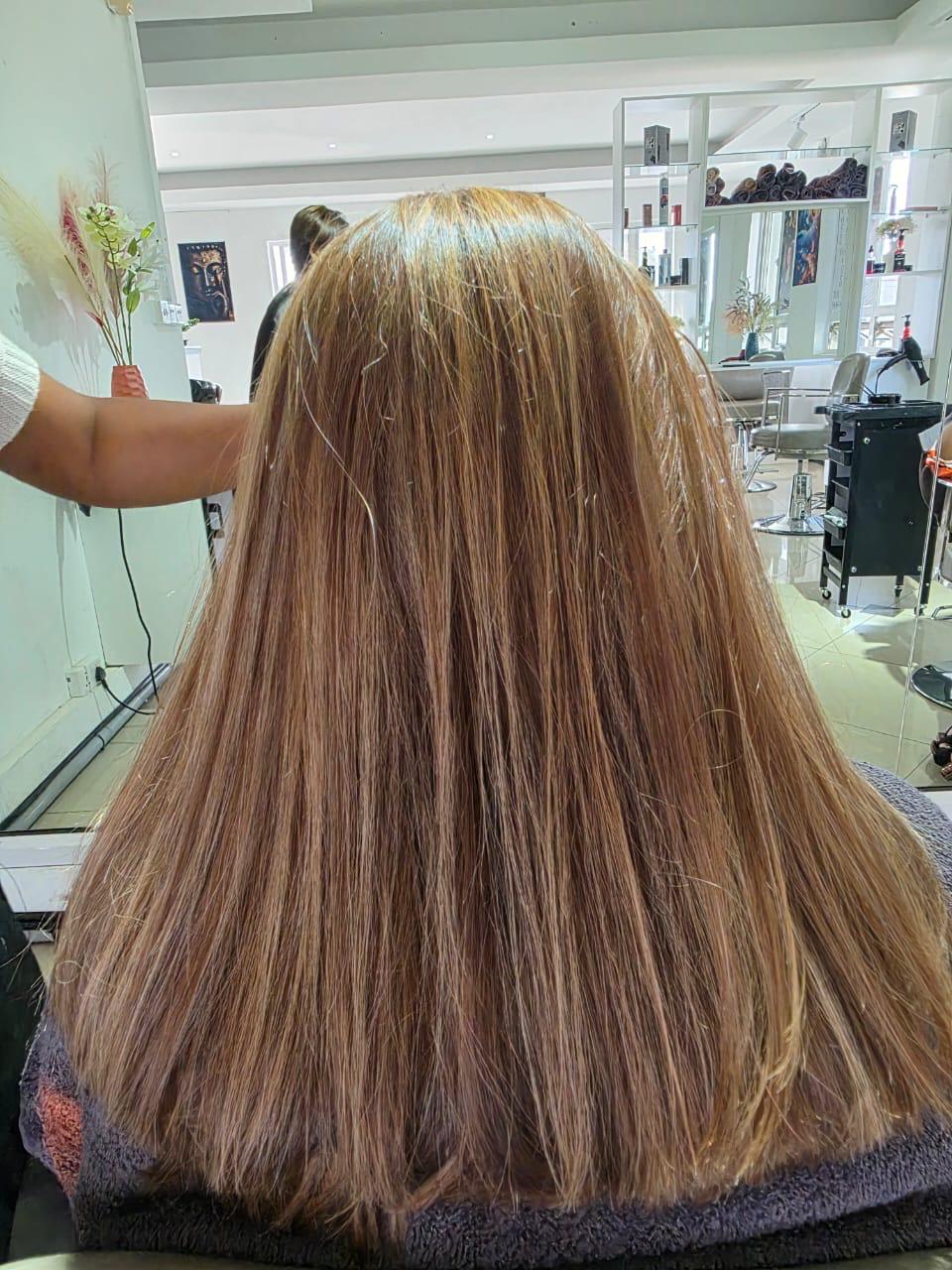 Hair styling result